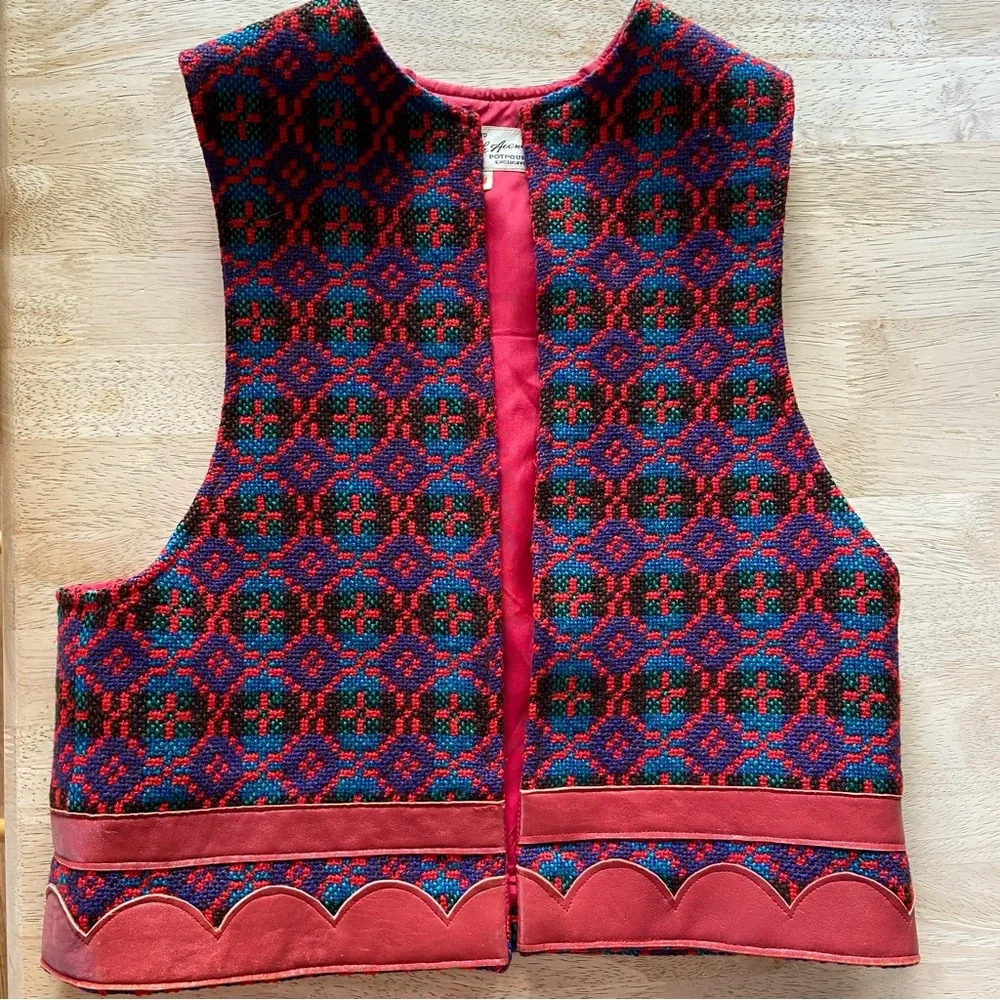 Saks Fifth Avenue Multicolor Patterned Vest - Picture 7 of 11